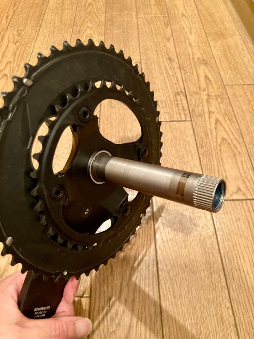 【美品】ULTEGRA fc-r8100（52/36）165mmショートクランク