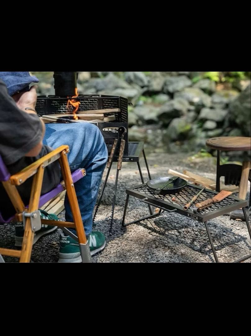 サンゾー工務店　アイアンテーブルミニ&ケースセット