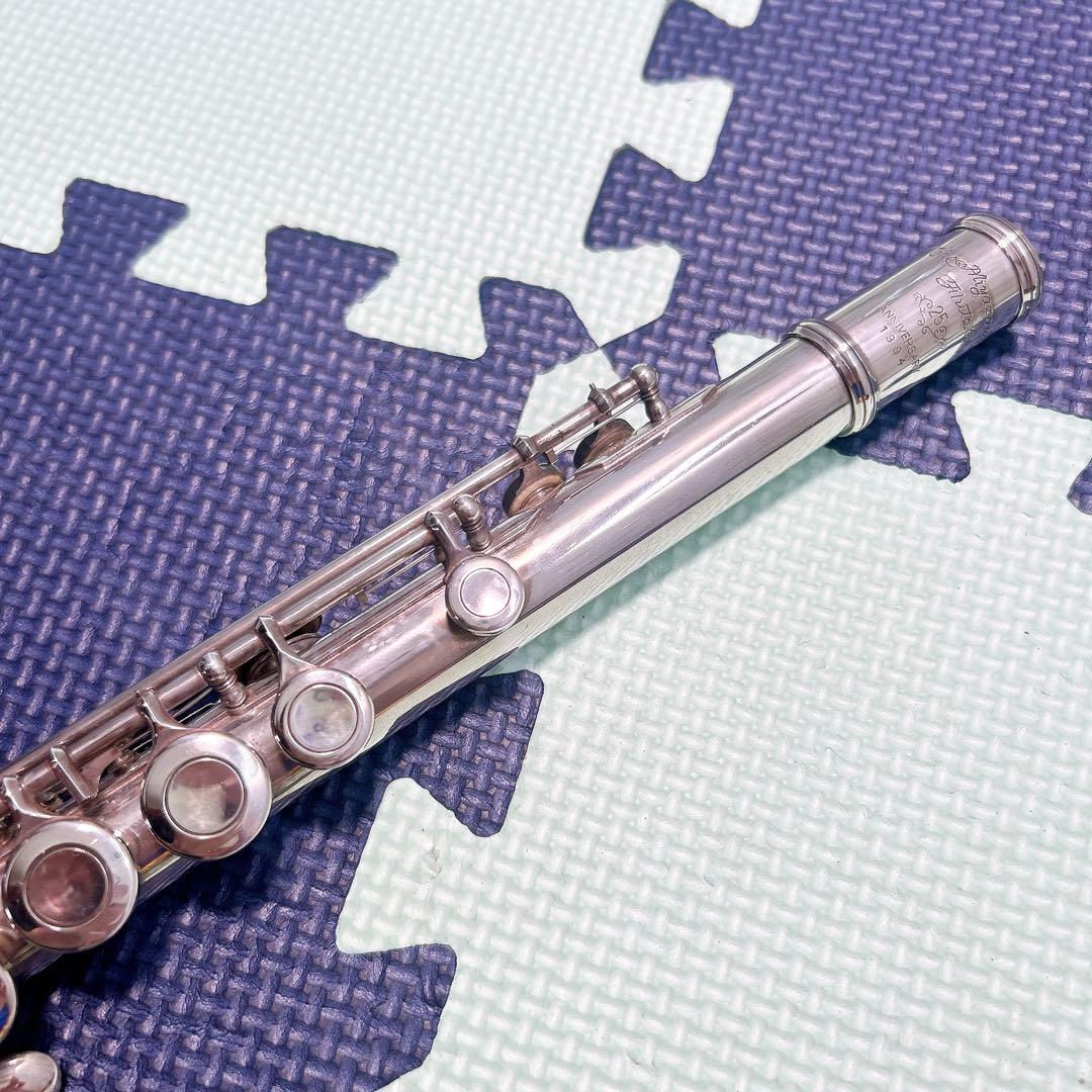 希少 ミヤザワフルート 25周年記念モデル 9K 頭部管銀製