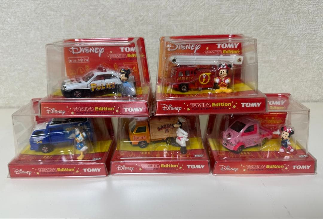 トミカ ディズニーキャラクター トミカエディション 第1弾 5種類フルセット