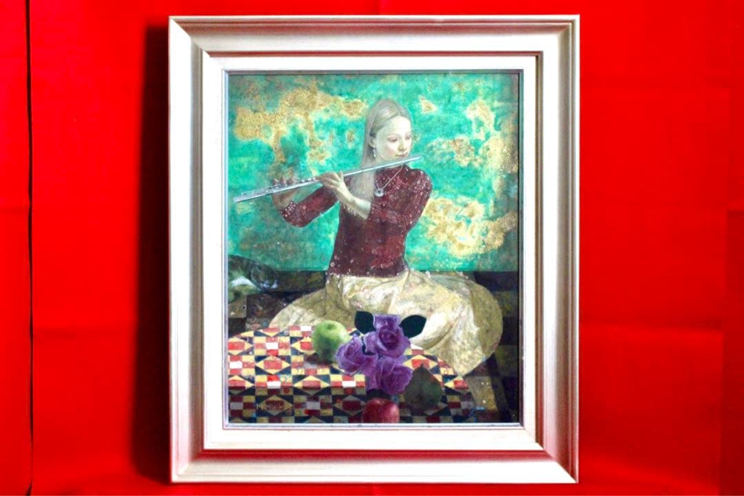 花乙女コレクション【花岡寿一　窓辺のフルート奏者】購入金額より60％お値引き！！