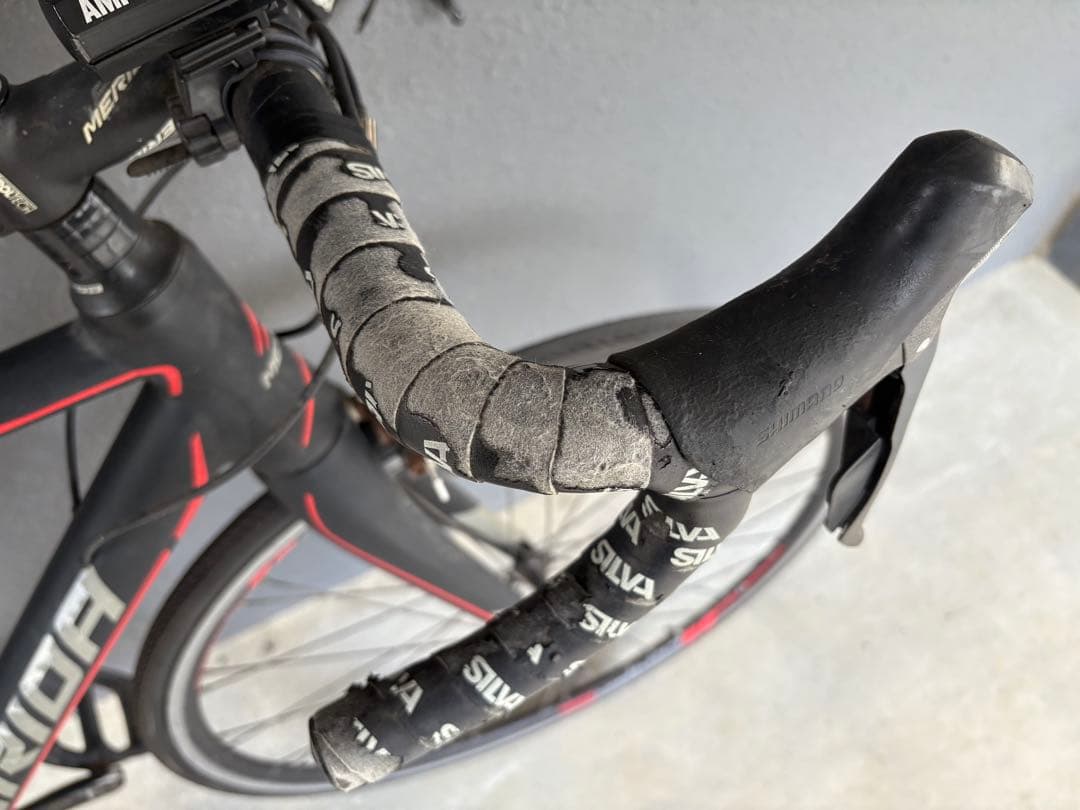 MERIDA ロードバイク ブラック/レッド SCULTURA 400 付属品多