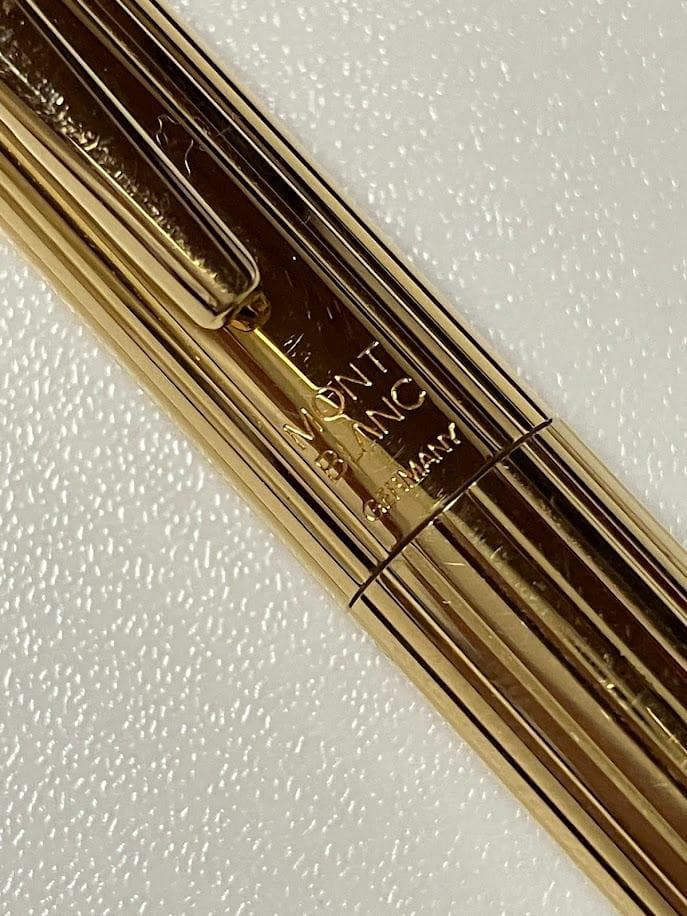 【開運】新品未使用　万年筆　モンブラン　ノブレス 1147　585　インク6本付