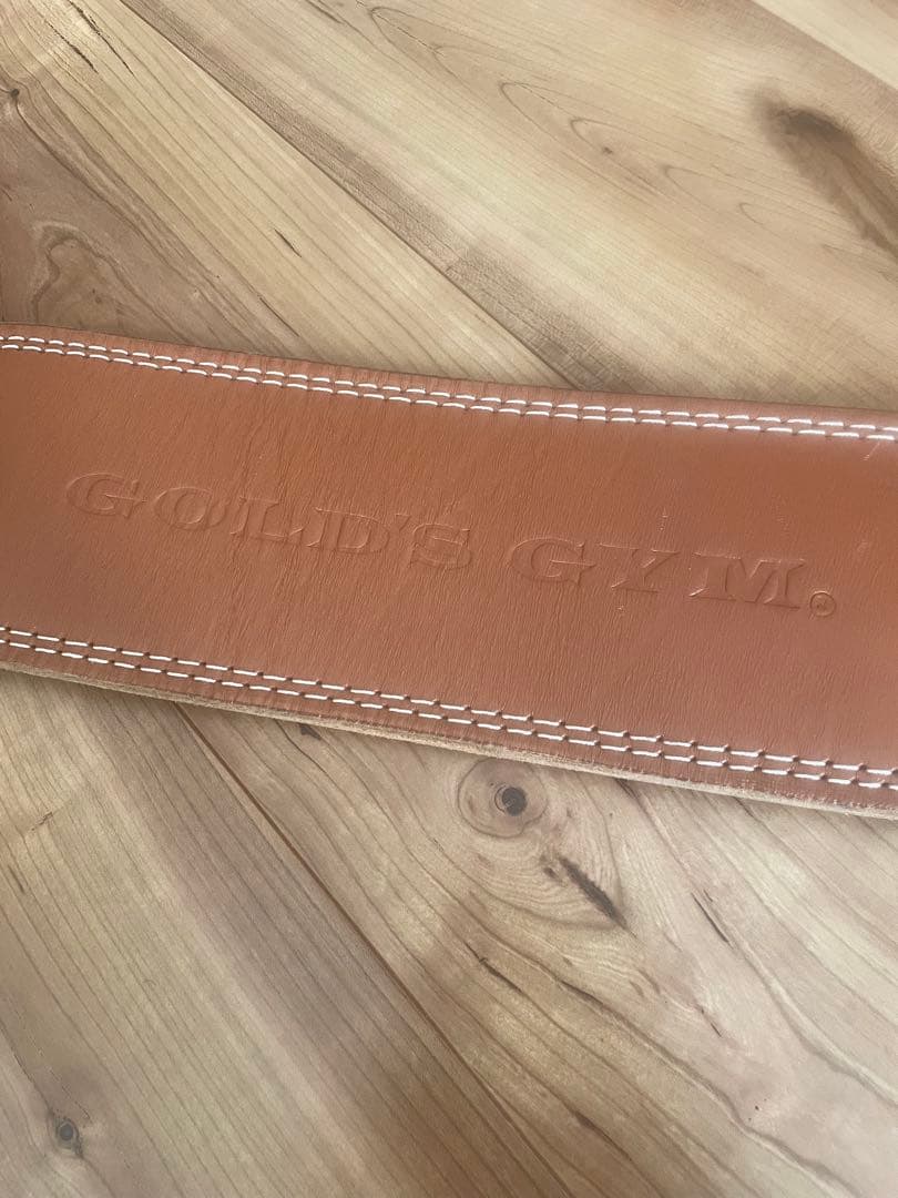 GOLD'S GYM レザーベルト　パワーベルト Sサイズ　ゴールドジム