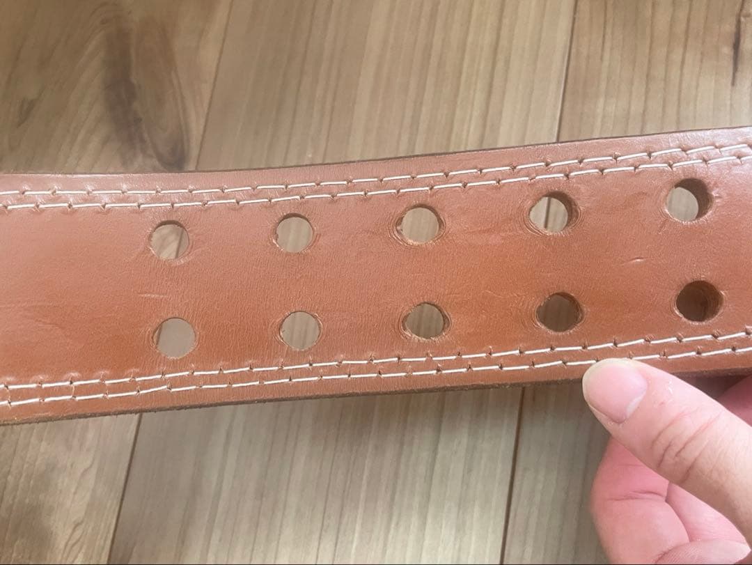 GOLD'S GYM レザーベルト　パワーベルト Sサイズ　ゴールドジム