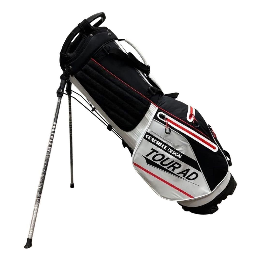 グラファイトデザインキャディーバック　2023年モデル　ホワイト　プロ支給品