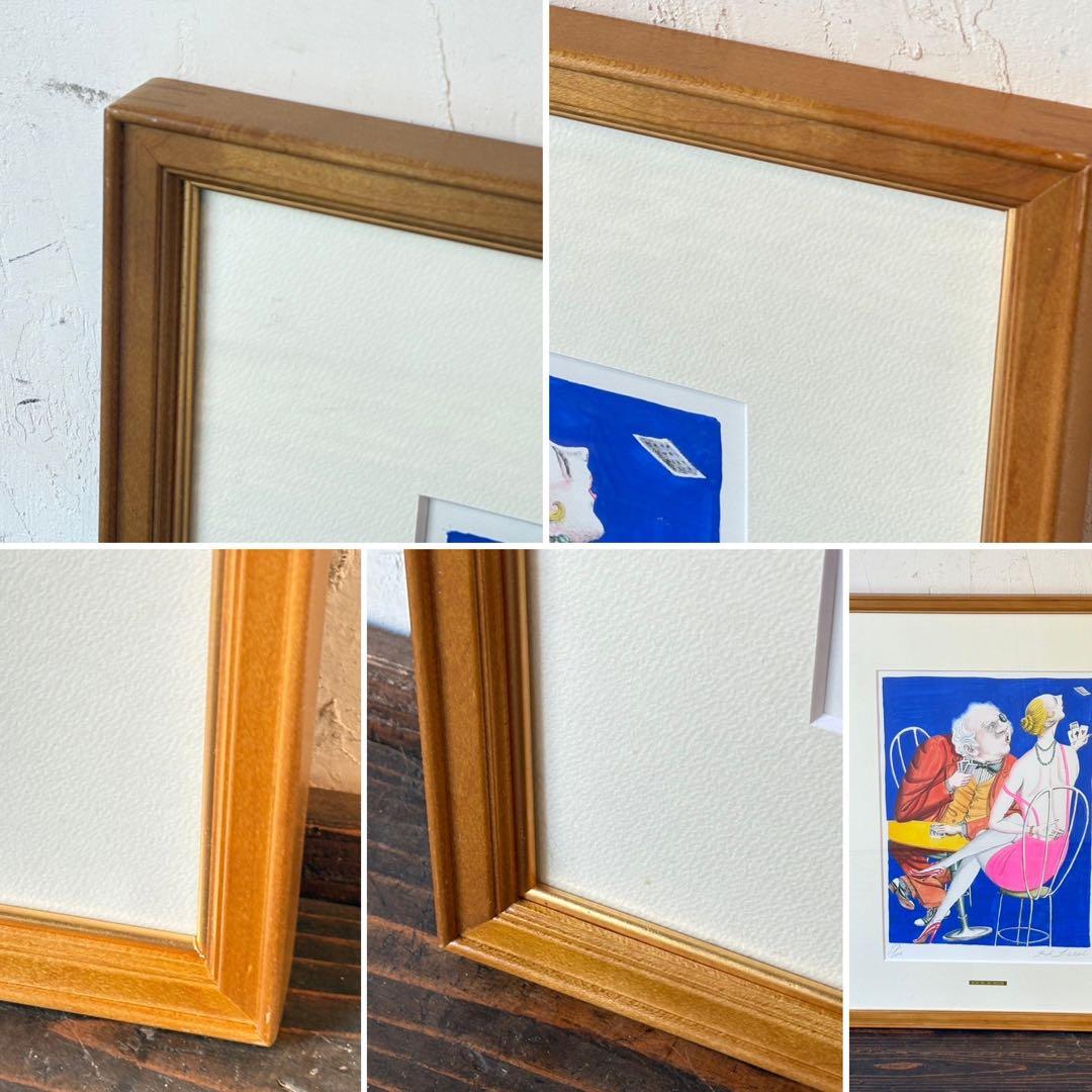 ⑩絵画 リトグラフ セット 冬島大二郎 他 直筆サイン入 インテリア 額縁