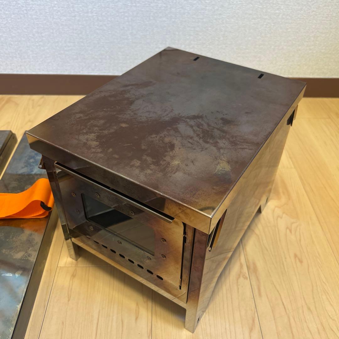 笑's 薪ストーブ 焚き火の箱 easy neo 煙突付き