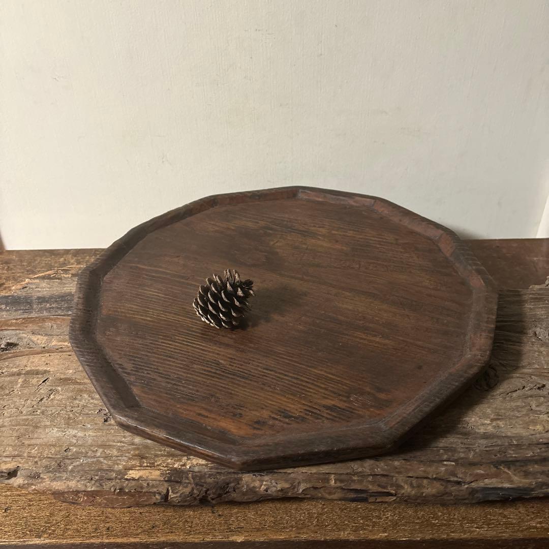 李朝十二角膳天板その66 盆.古道具.骨董品.韓国骨董. Antique.酒器盆