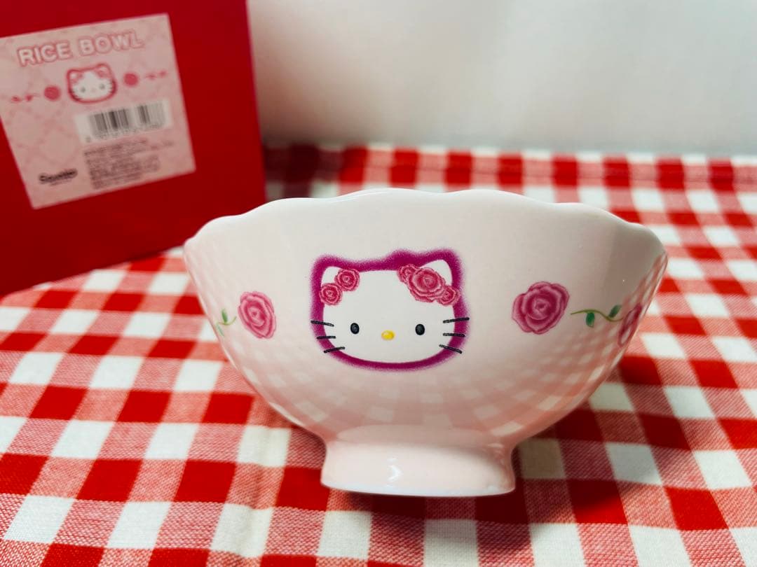 当時物　2000年　サンリオ　ハローキティ　バラキティ　薔薇　マグカップ　お茶碗