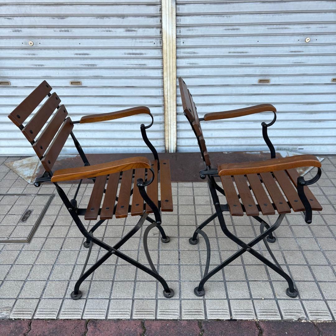 demar forge ガーデンテーブルセット　フォールディングチェア　折り畳み