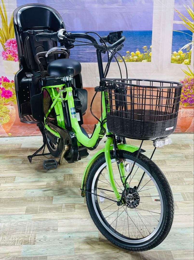 大人気PASバビー ⭐️ヤマハ最上級モデル！子供乗せ電動アシスト自転車Y0544