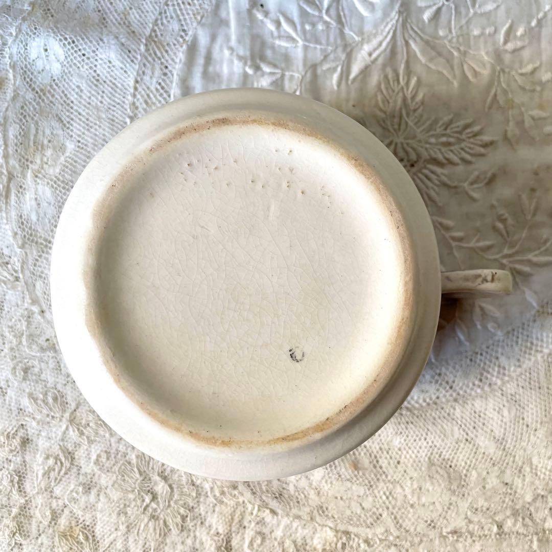 【レア】蝶とすみれのバルボティーヌショコラカップ　C&S フランスアンティーク