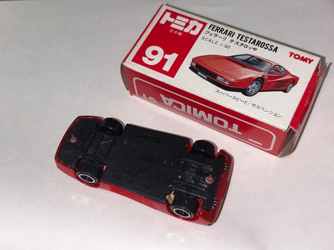 トミカ 日本製 赤箱 91 フェラーリ テスタロッサ　美品