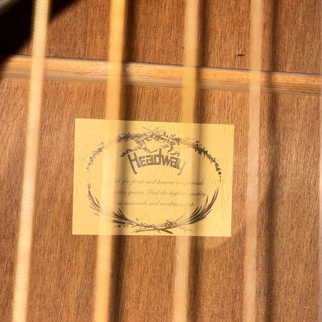 美品　HCF-18 ヘッドウェイ　アコースティックギター　サンバースト