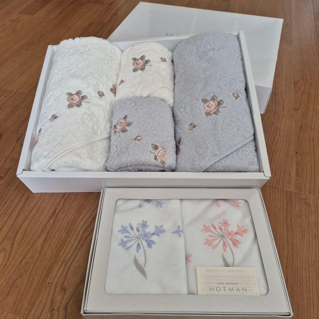 ホットマン タオルセット バスタオル/フェイスタオル 6枚セット HOTMAN