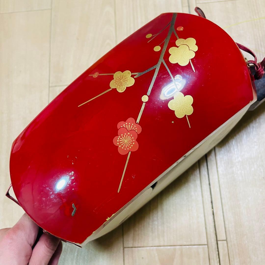 津軽三味線　紅木　金細　現状品