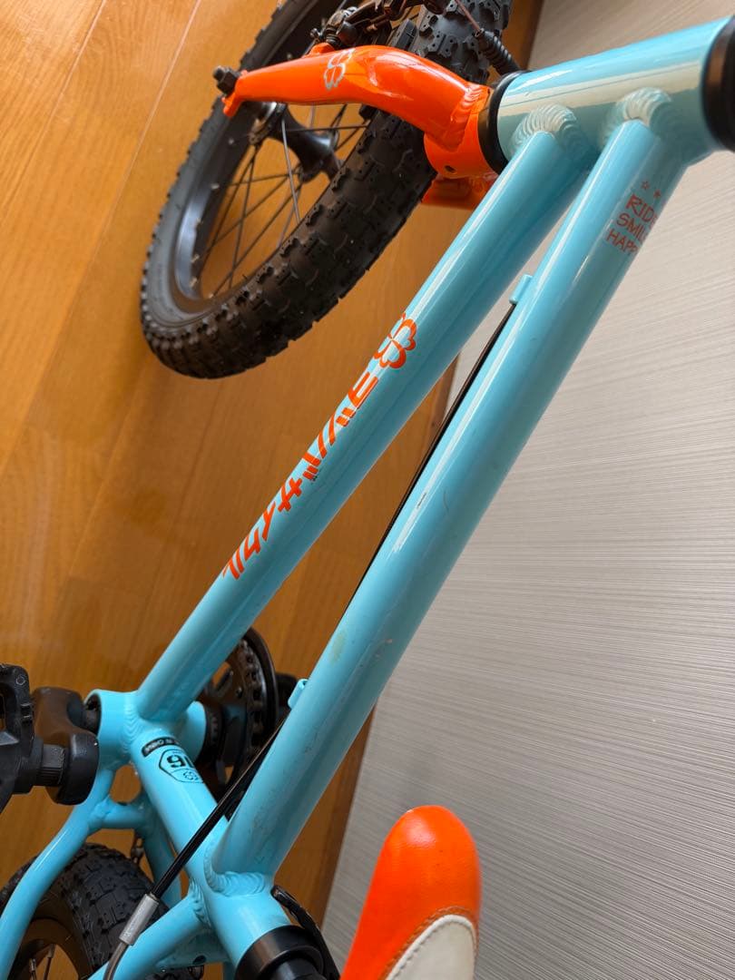 ヨツバサイクル 16インチ ラムネブルー 補助輪付 【神奈川県藤沢市・直接引取】