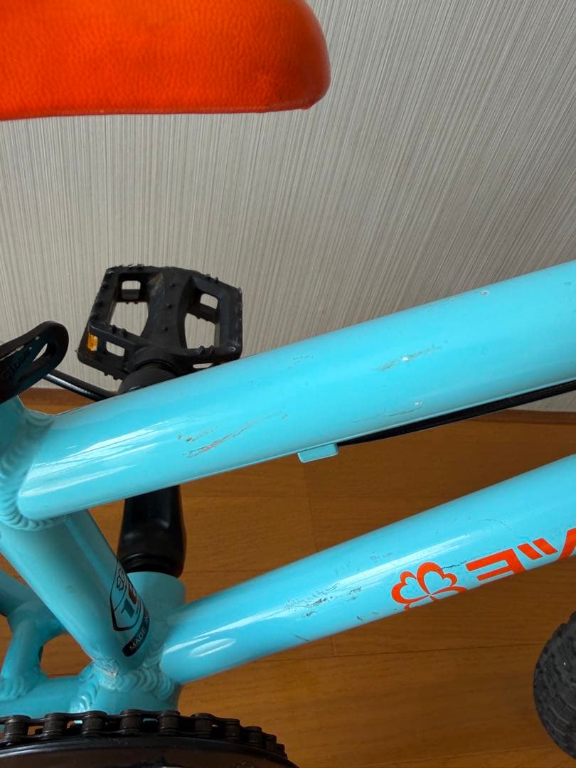 ヨツバサイクル 16インチ ラムネブルー 補助輪付 【神奈川県藤沢市・直接引取】