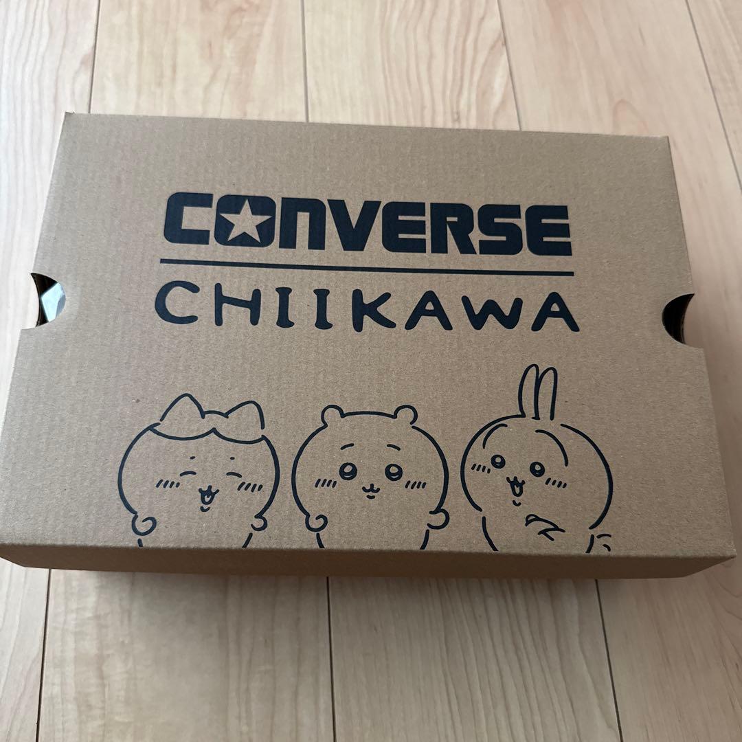 ちいかわ＊CONVERSE ブラック24cm ハイカットスニーカー