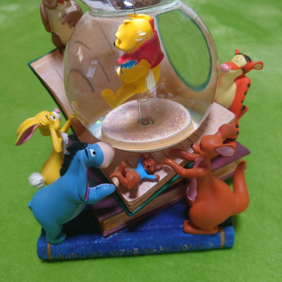 スノードーム　ディズニー　プーさん　オルゴール付き　回転　イーヨー　ティガー