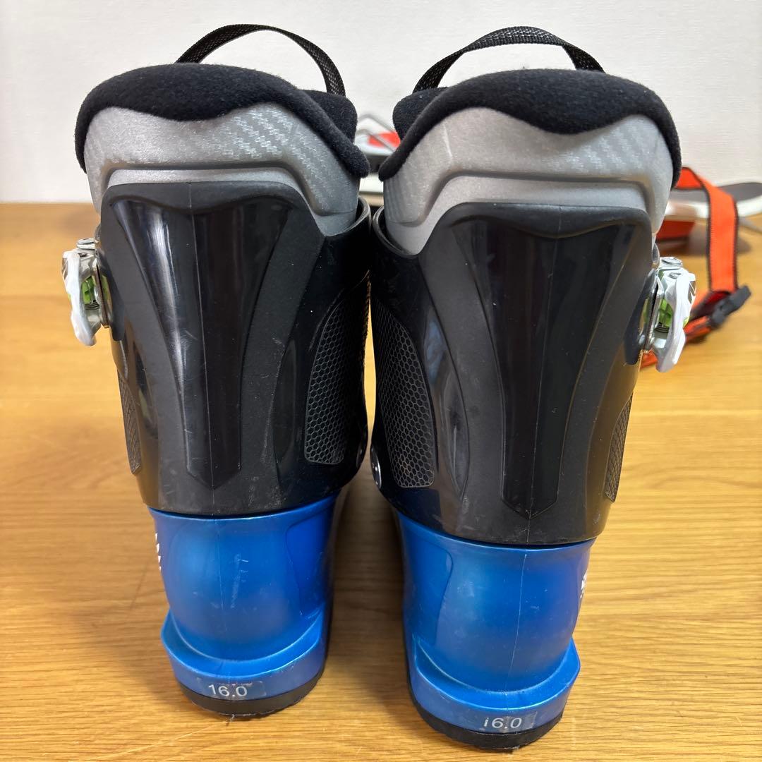 男の子　ジュニアスキーセット　SALOMON 16-17.5cmブーツ付