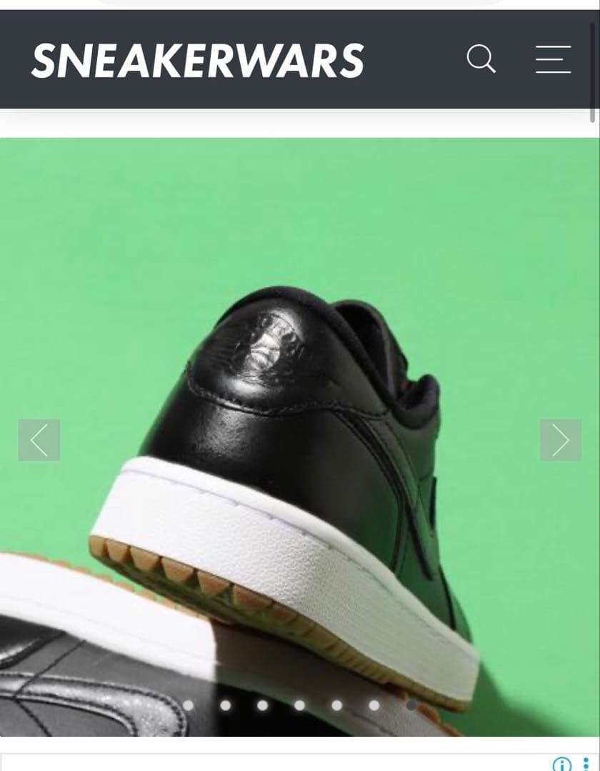 Nike エアジョーダン 1 ロー ゴルフ ブラック 26センチ