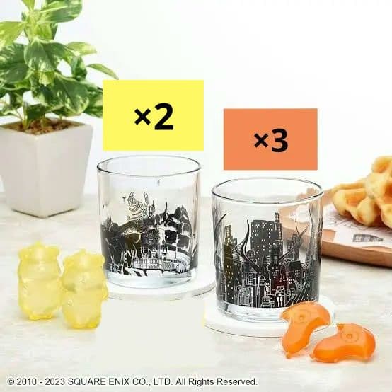 【新品】アーモロート イル・メグ グラス＆アイスキューブセット 5点 FF14