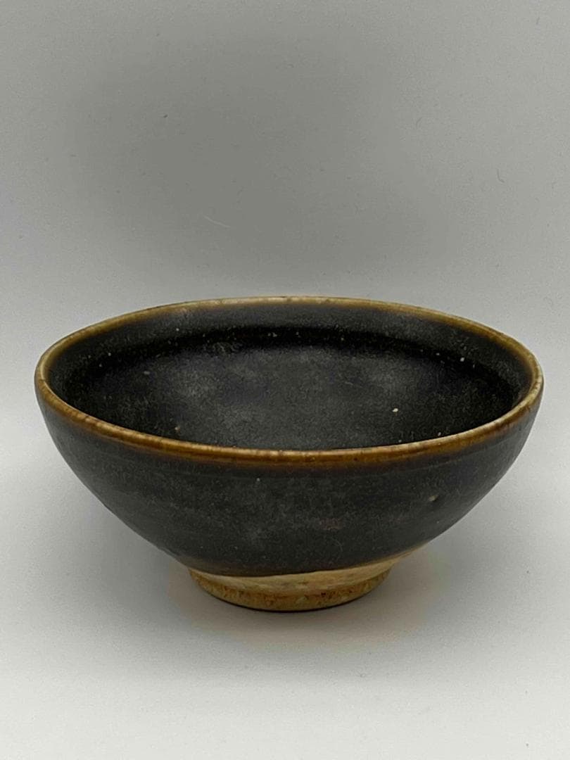 小米栗子　南宋時代　禾目天目茶碗　建窯茶盞 【旧家蔵出し】 (D-50)