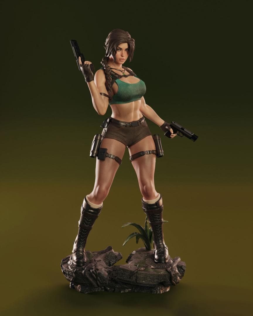 1/4　未塗装 未組立　フィギュア　ガレージキット 【 ララ・クロフト 】