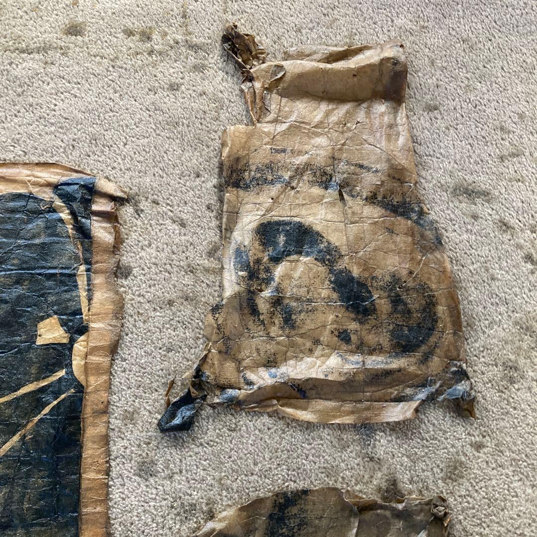 江戸時代 仏壇の中に眠っていた家紋 丸に剣片喰紋 日本 家紋 コレクション