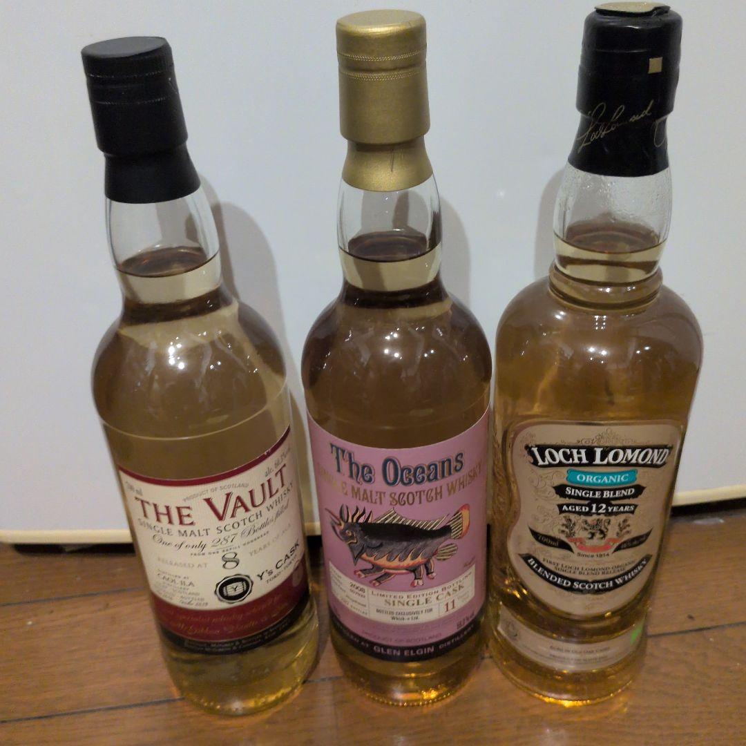 スコッチウイスキー3本セット