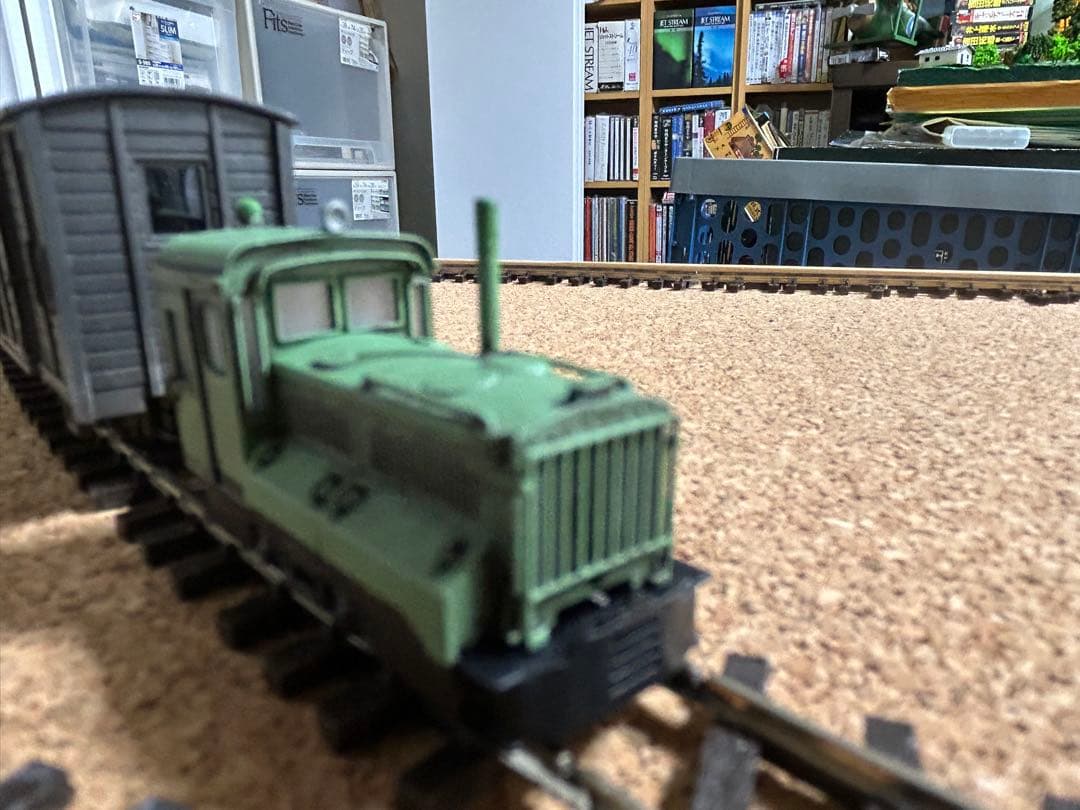 メーカー不明 ディーゼル機関車+貨車2両セット