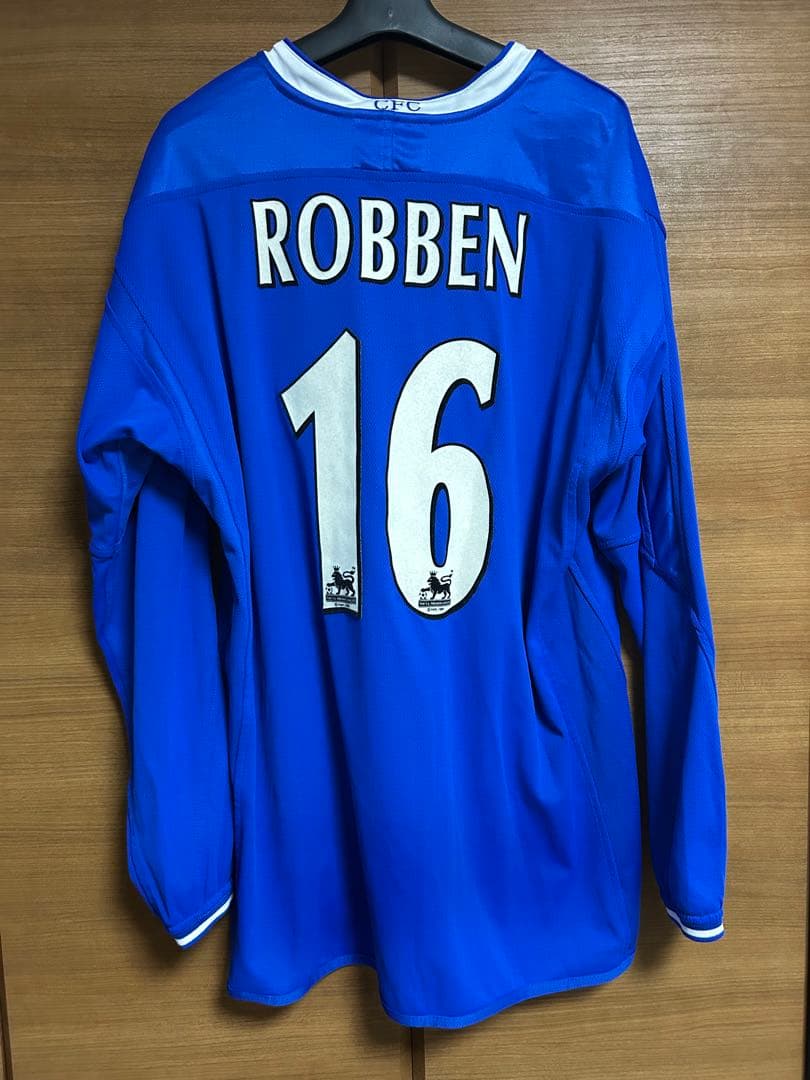 プレミアリーグ　チェルシー ROBBEN レア　長袖　16番 ユニホームXL