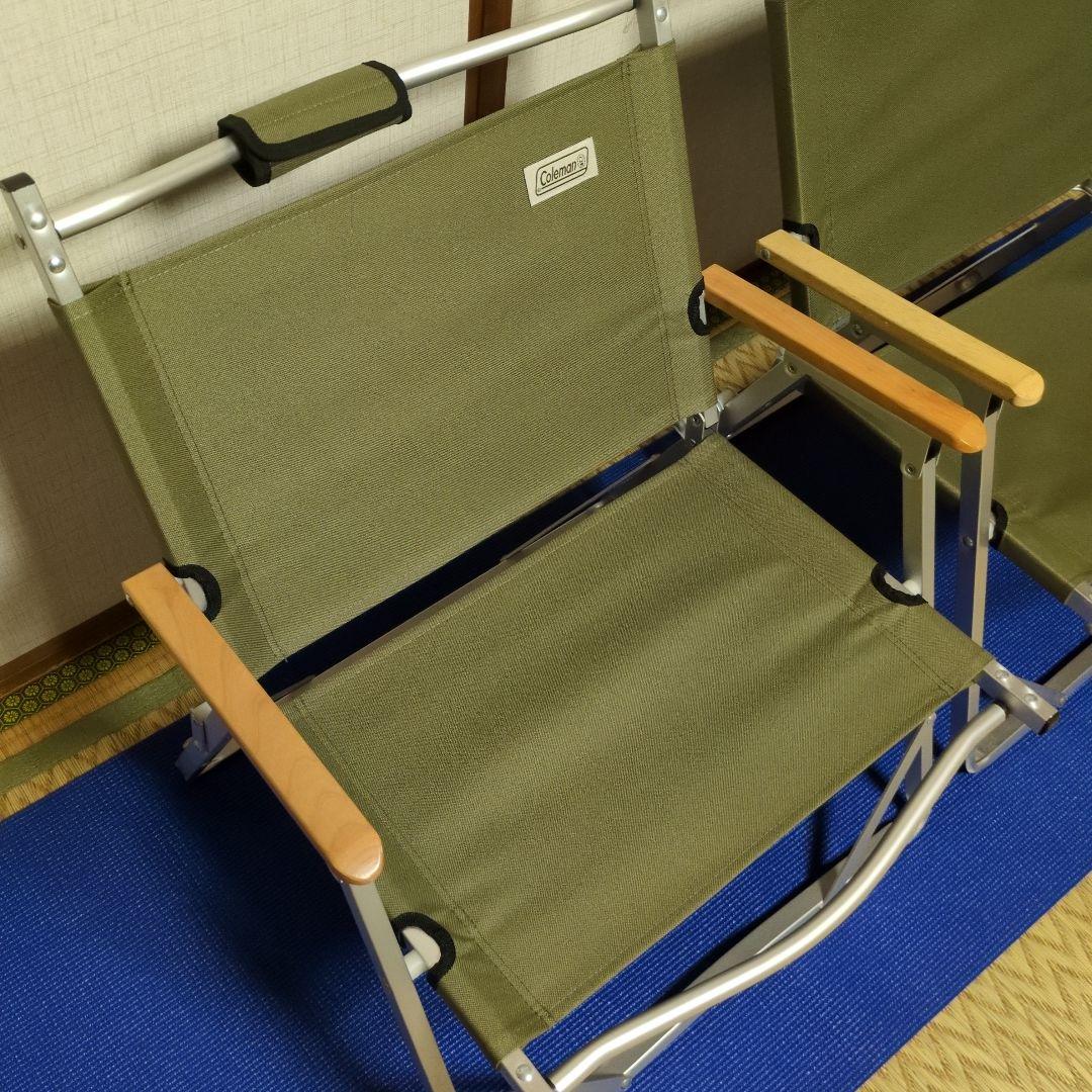 Coleman　コンパクトフォールディングチェア2脚セット　オリーブ