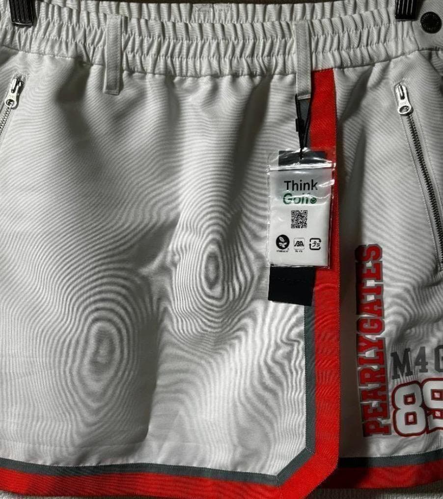 パーリーゲイツライトグログランスカート サイズ2 新品 ホワイト 新品 本物