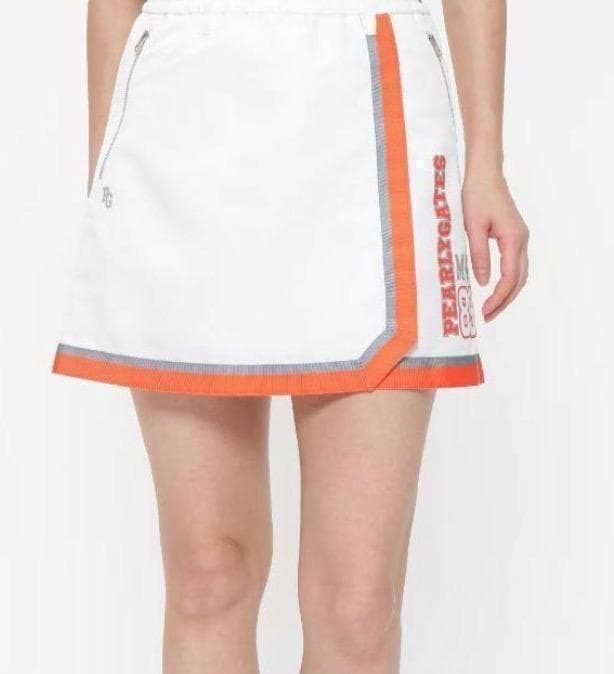 パーリーゲイツライトグログランスカート サイズ2 新品 ホワイト 新品 本物