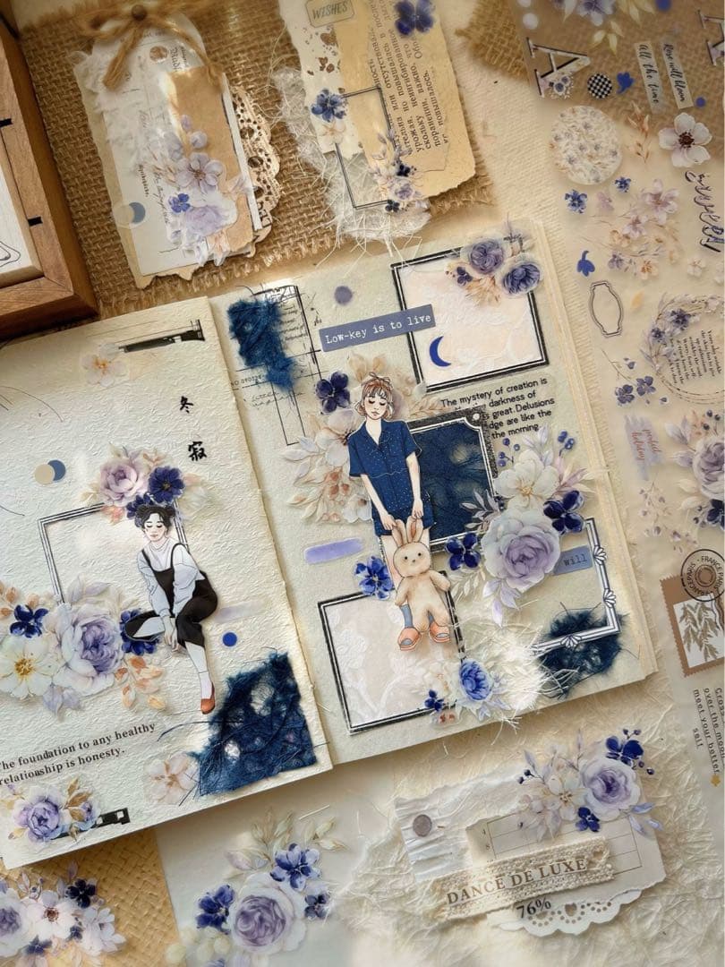 壹洱原创《冬寂》海外マスキングテープ　マステ 【1555】