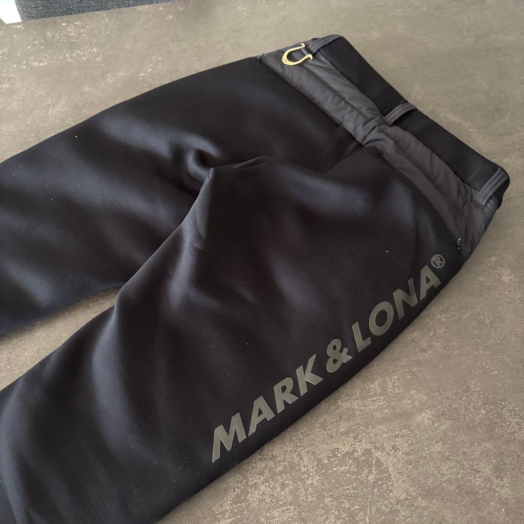 マークアンドロナ　ブラックダウンパンツ　美品❗️