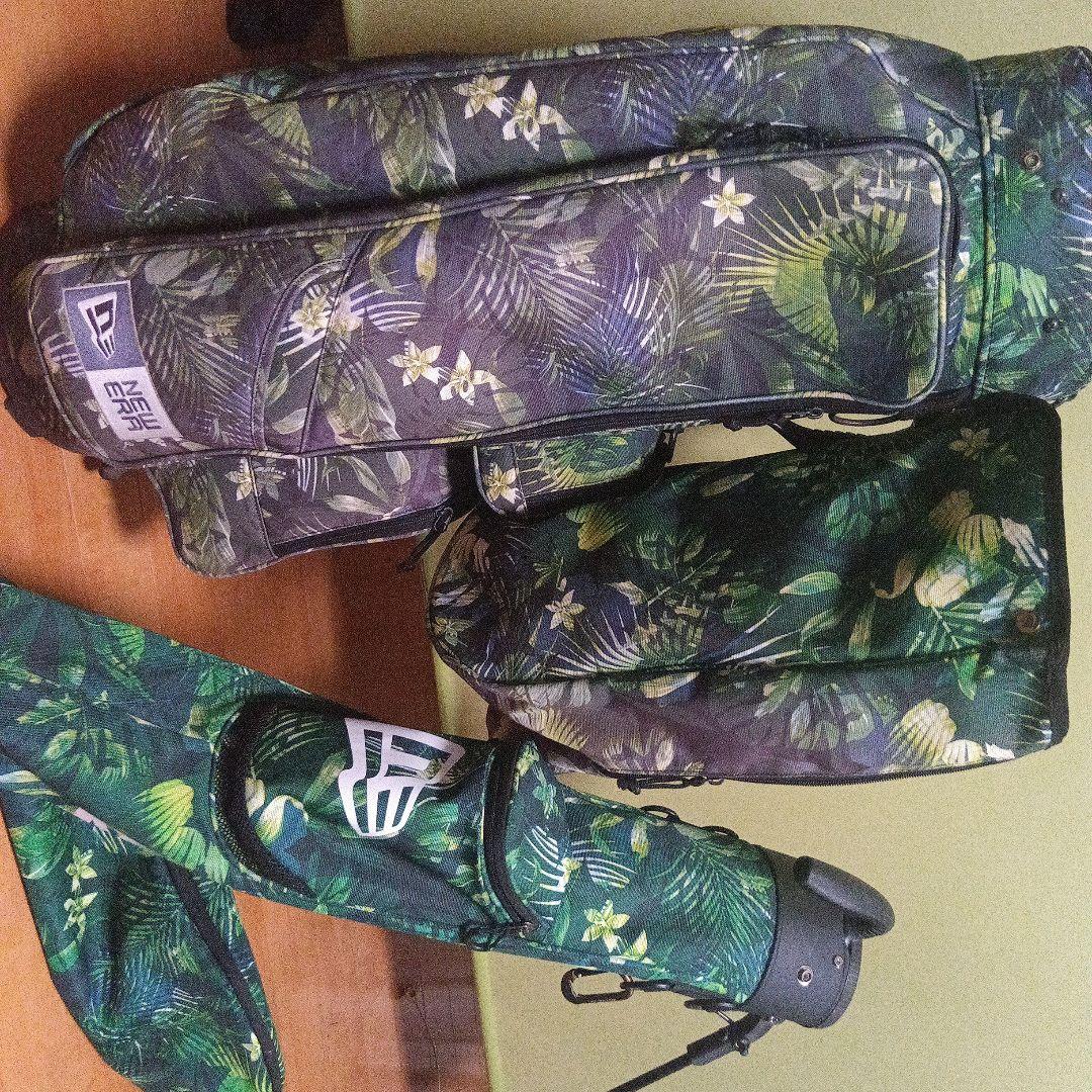 New Era ニューエラ　キャディバッグ ボタニカル　クラブスタンド２点セット