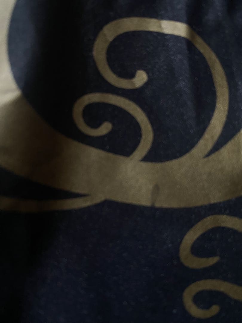 ダンスウィズドラゴン ゴルフウェア プルオーバーゴールド×ブラック　スカル