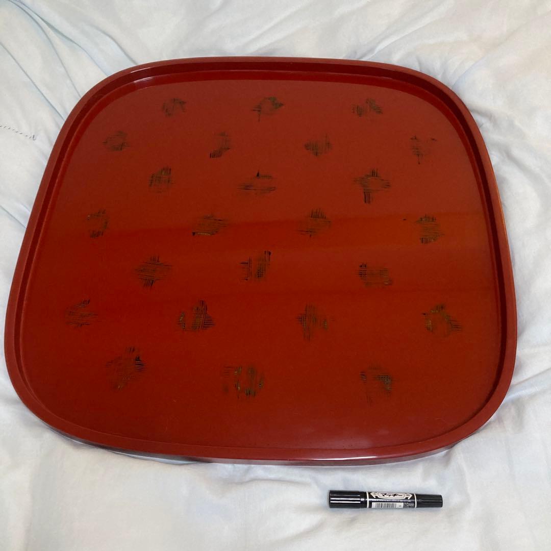 漆器のアソベ　大型　盆　テーブル　アンティーク　75.5センチ