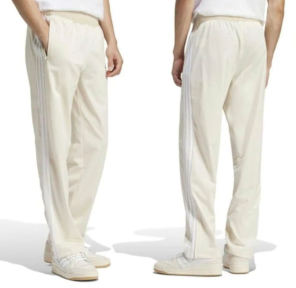 アディダス 白 ファイヤーバード トラックパンツ ジャージ下 人気 メンズS匿名