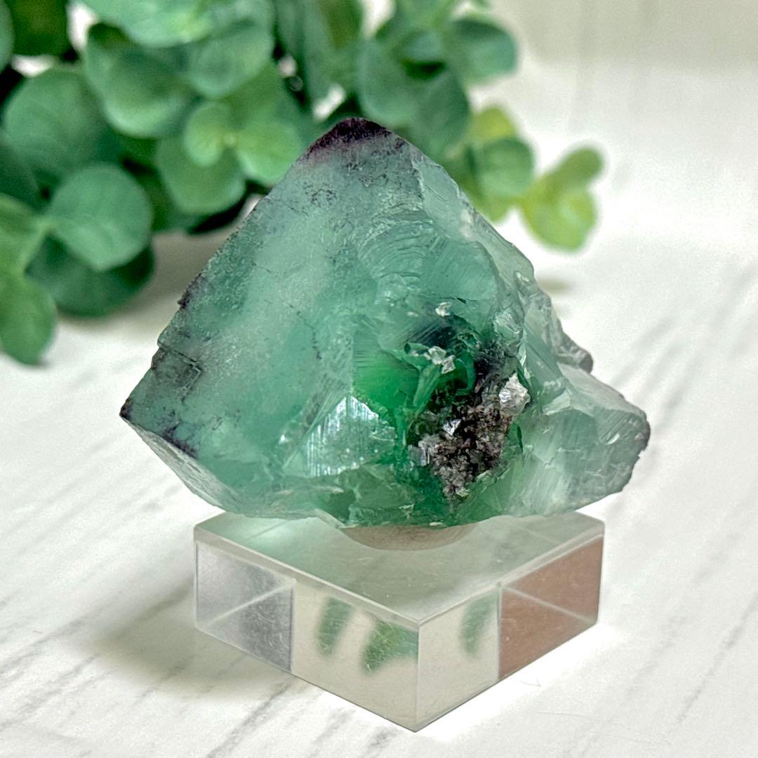 【D288】大きな結晶とゾーニング・.。*・ グリーンフローライト ナミビア