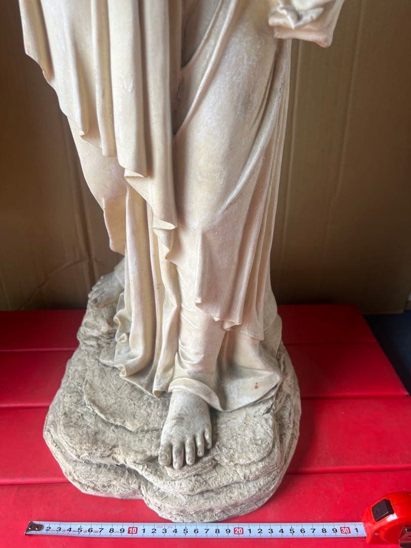 人物像 石像 女性像 置物 インテリア 天然石 美術品 洋風 ホワイト 白