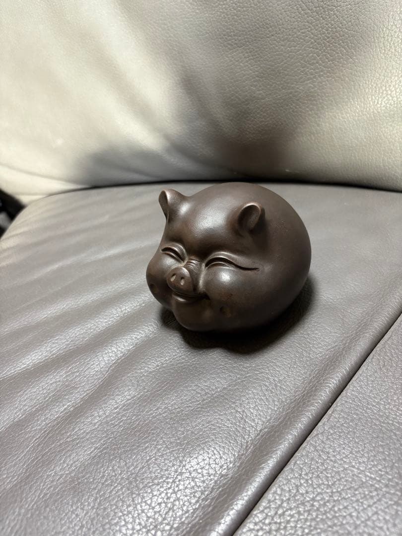 ブタ豚　置物　鈴