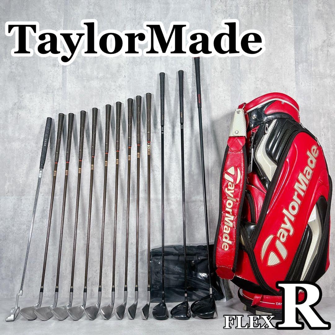T169 テーラーメイド 他 ゴルフクラブ メンズ フルセット 初心者 赤 R