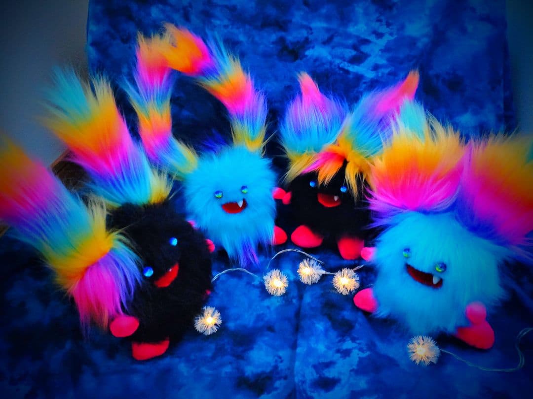 まんまるんモンスター♥アートドール人形幻獣ケモノ ハンドメイドぬいぐるみ