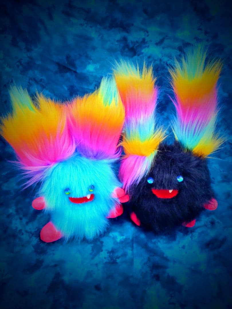 まんまるんモンスター♥アートドール人形幻獣ケモノ ハンドメイドぬいぐるみ