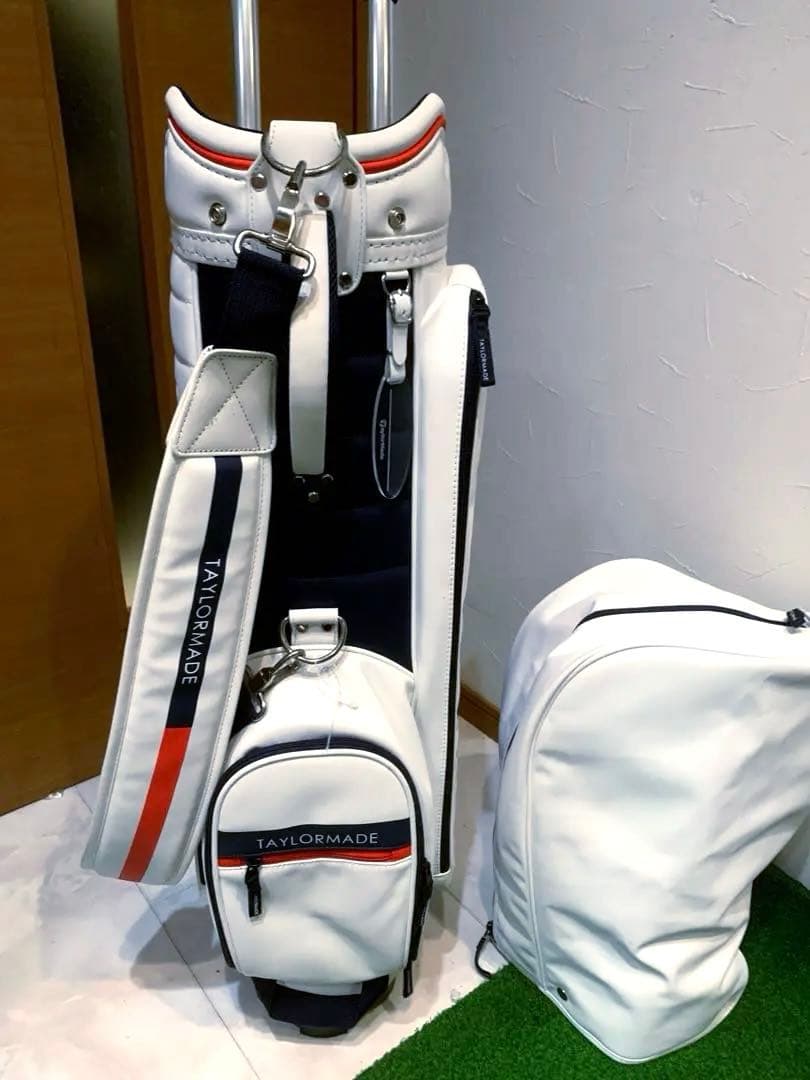 希少　ほぼ未使用　テーラーメイド　キャスター　キャディバッグ　メンズ　レディース